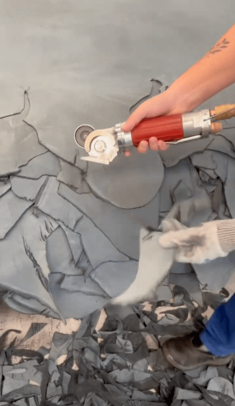 Aparo manual do couro